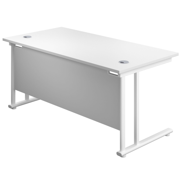 Olton Twin Cantilever  800mm Deep Straight Office Desk